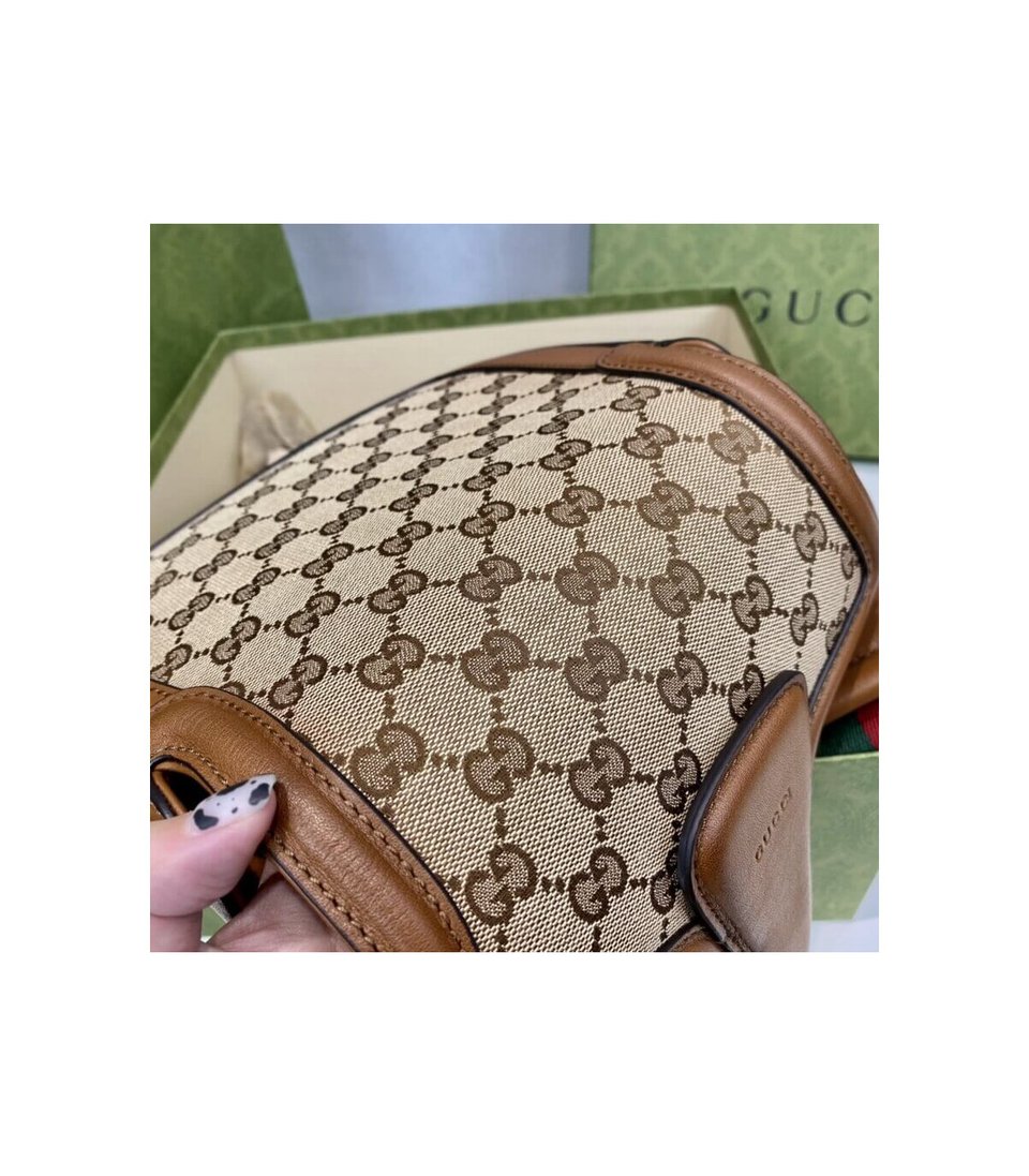 Gucci Lady Web Original GG Small Shoulder Bag Brown view 10