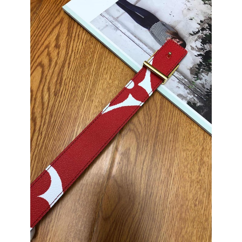 Louis Vuitton Iconic 30mm Reversible Belt M0149 Pink/Red view 9