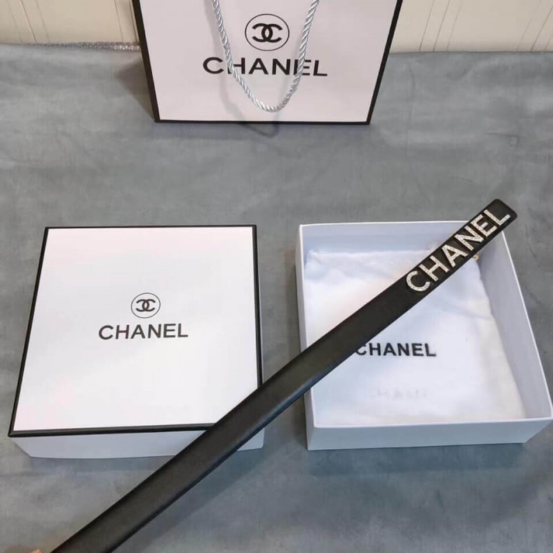 Chanel Calfskin Strass Logo Belt AA6700 view 5
