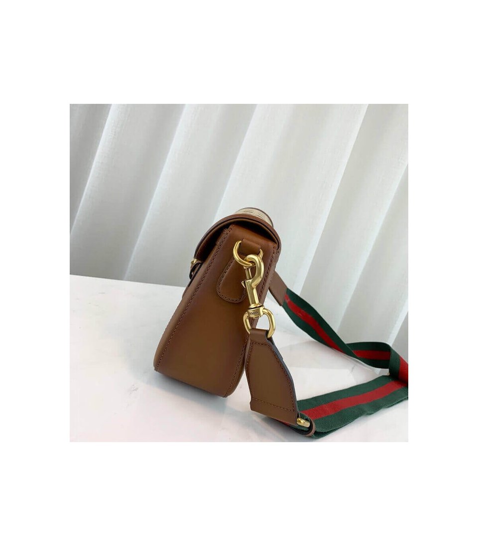 Gucci Lady Web Original GG Medium Shoulder Bag Brown view 7