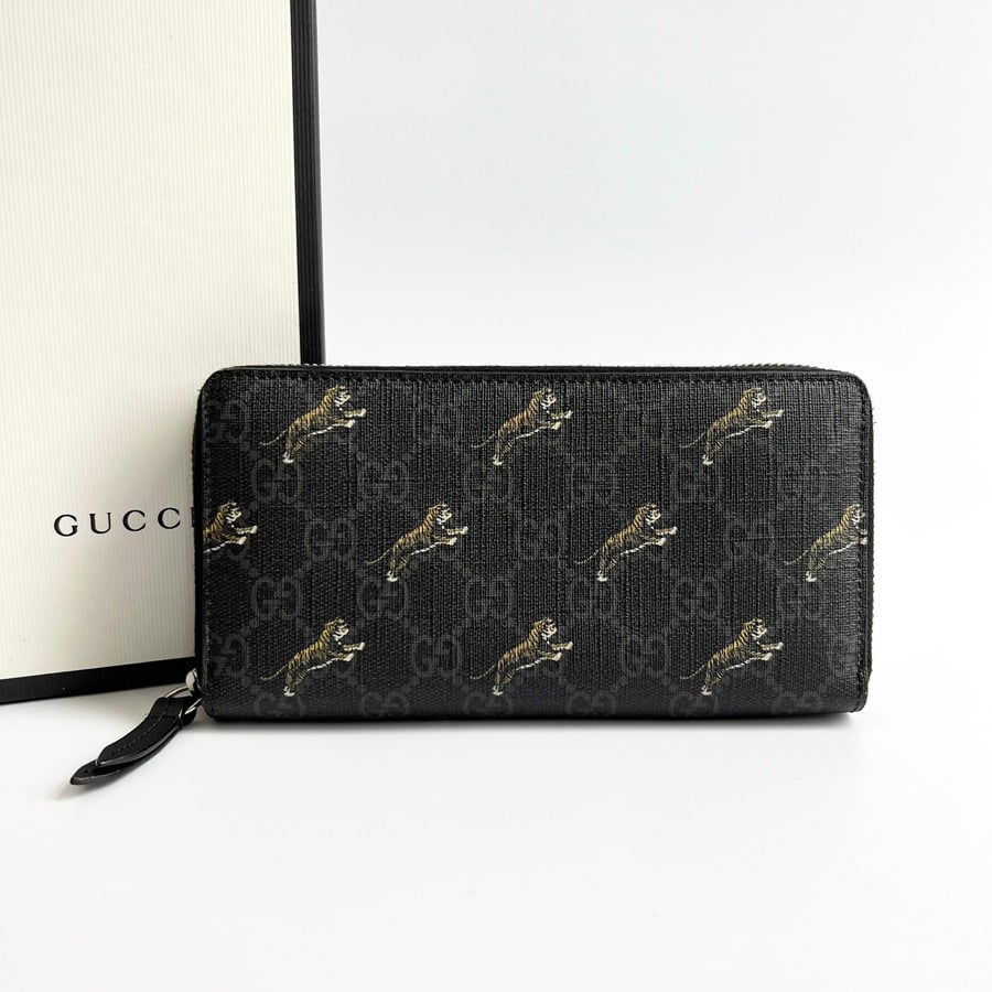 Gucci Ophidia GG Zip Around Wallet Light Blue 8in/19cm For Men view 4