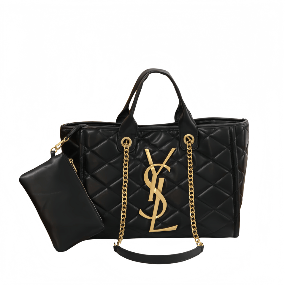 Saint Laurent Shopping Tote Bag Black 40Cm view 2