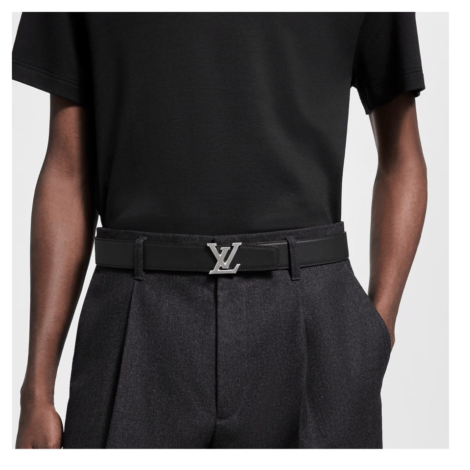 Louis Vuitton LV Black Heritage 35mm Reversible Men Belt M4250S view 5