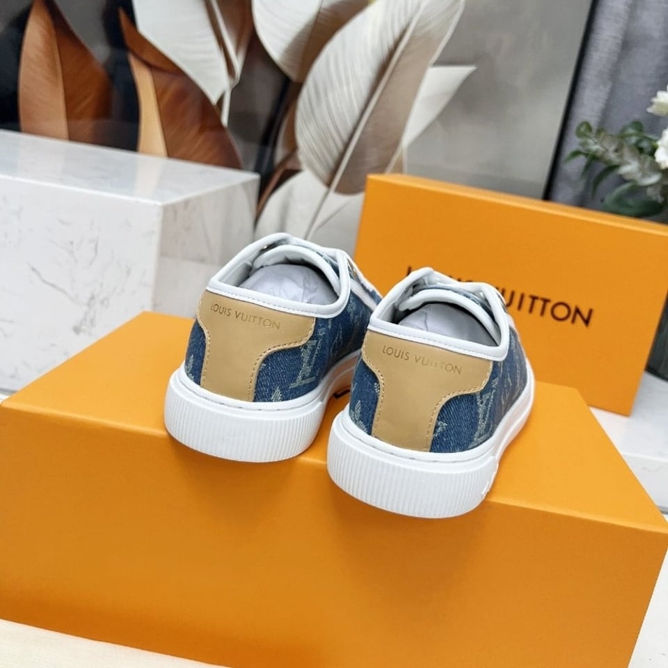 Louis Vuitton Lv Lagoon Sneaker Denim Blue 1Agyg4 view 5