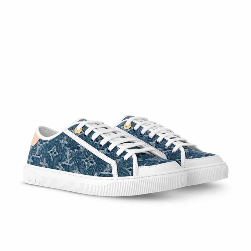 Louis Vuitton Lv Lagoon Sneaker Denim Blue 1Agyg4