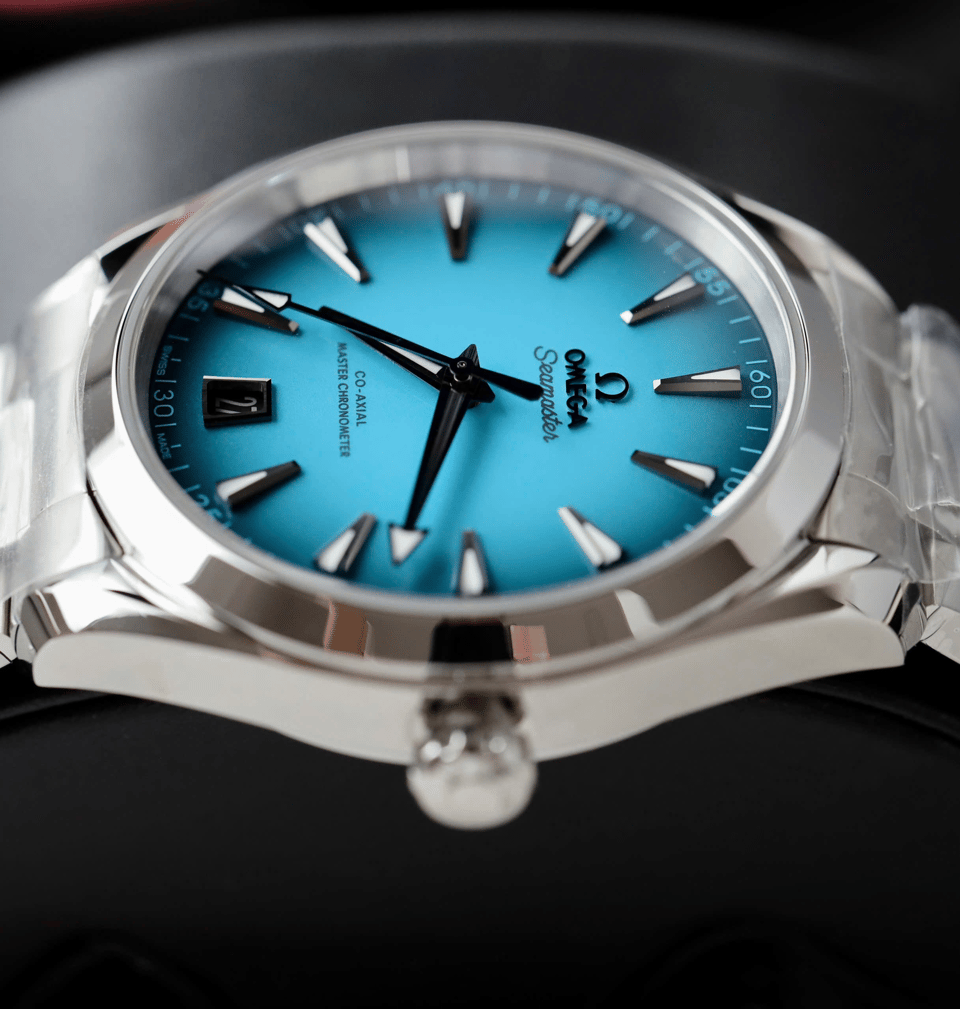 Omega Seamaster Aqua Terra Watch 41mm Turquoise Dial view 6