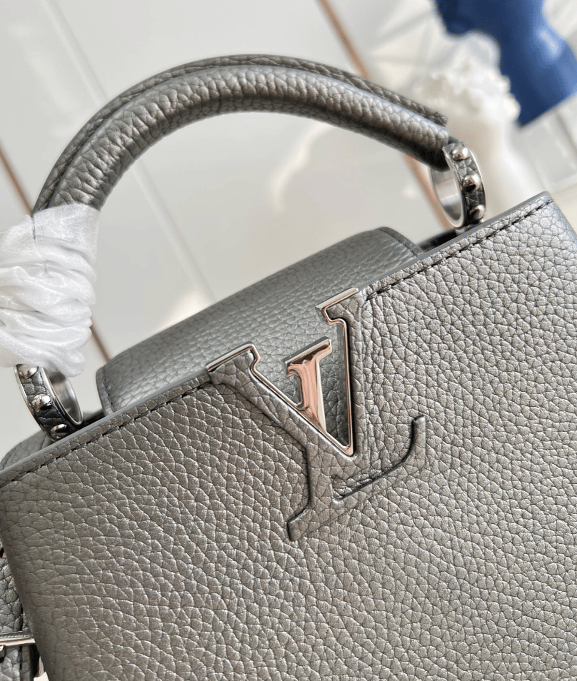Louis Vuitton Capucines Gray 21Cm view 7