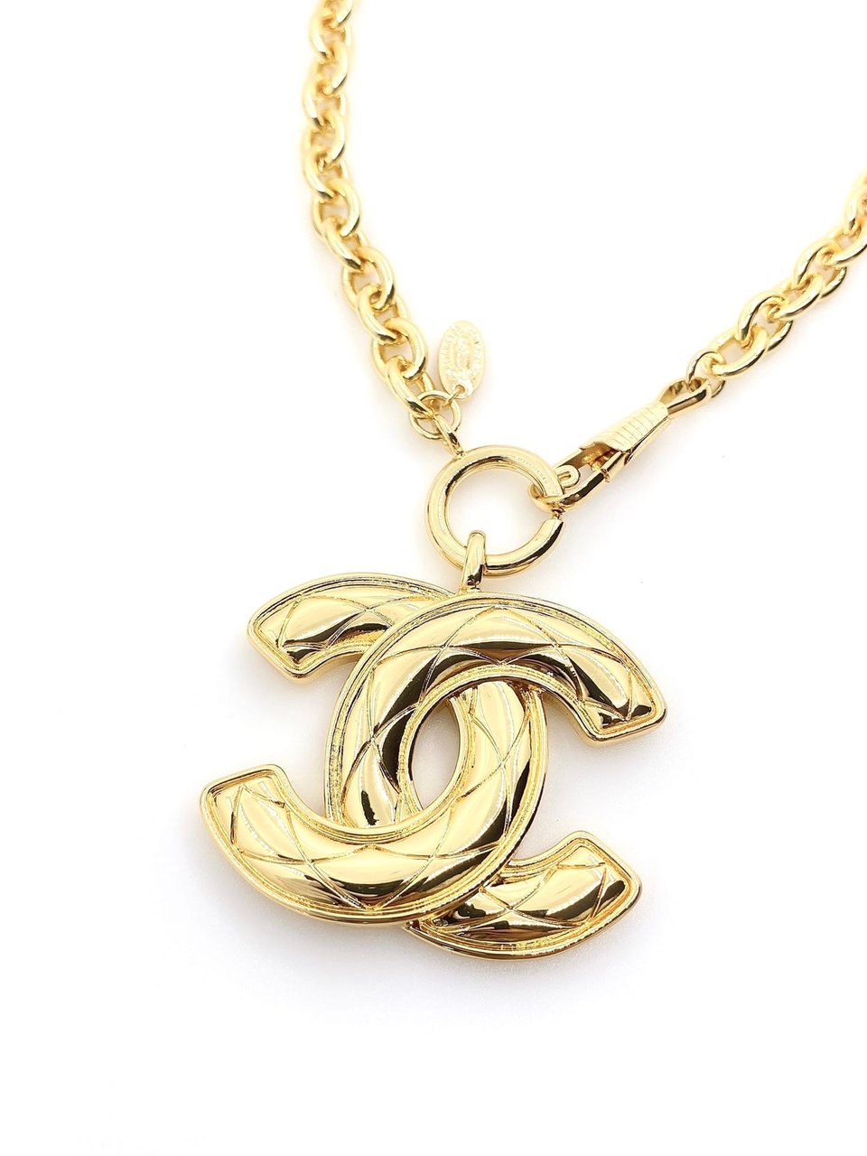 Chanel Cc Gold Necklace view 2