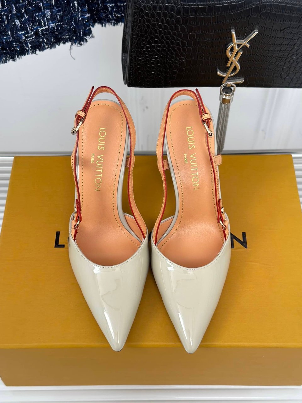 Louis Vuitton Blossom Slingback Pump Beige 1Ac8E0 view 4