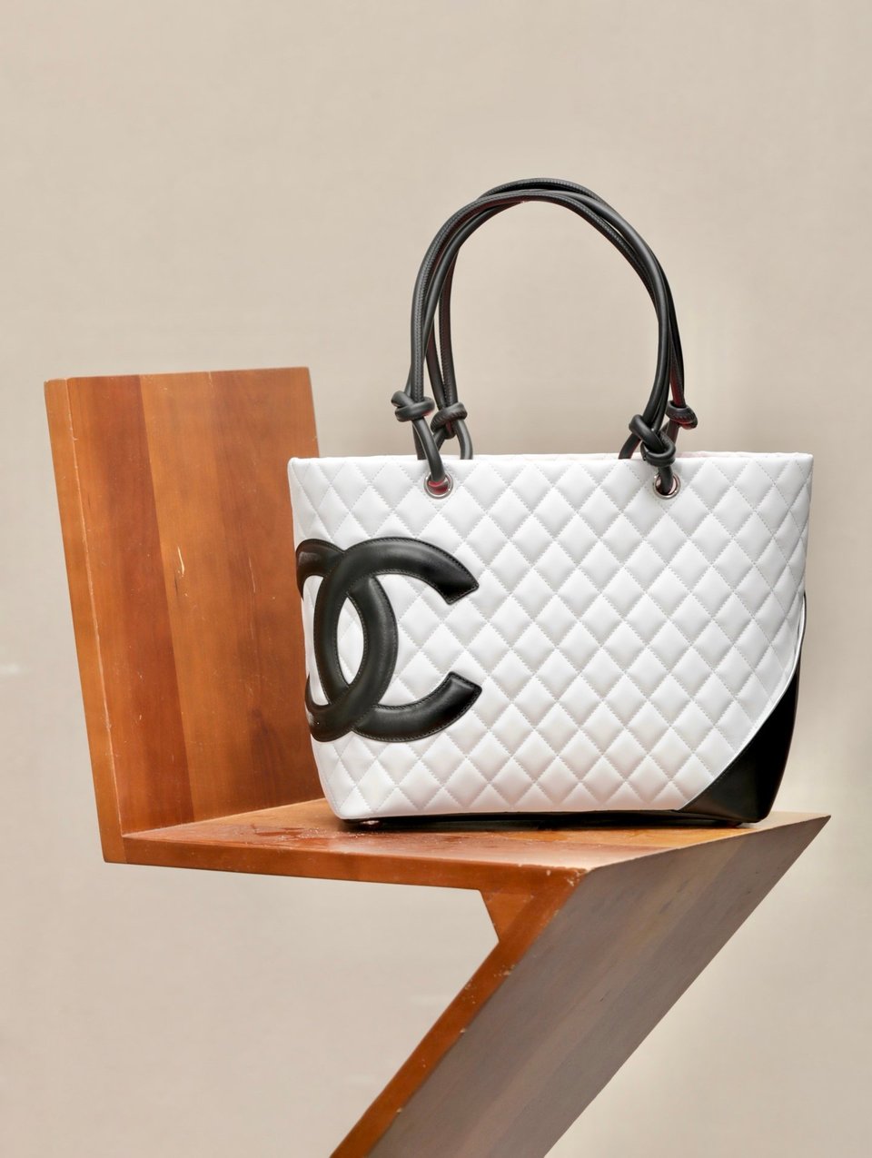 Chanel White Cambon Tote Bag White 30cm view 8
