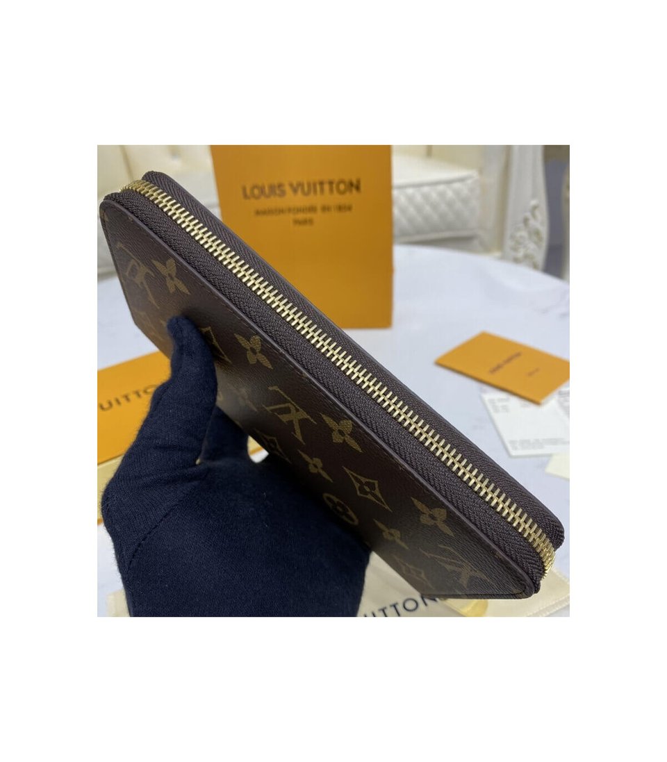 Louis Vuitton Monogram Zippy Wallet Brown view 5