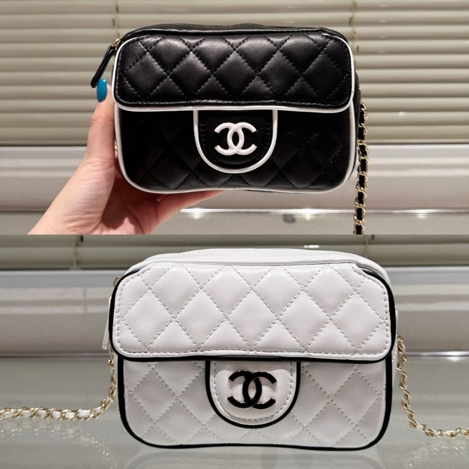 Chanel Clutch With Chain Black And White 18Cm/7.1in Ap4512 B19460 Nafjo view 4
