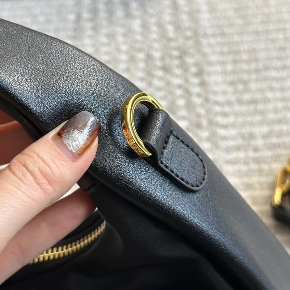 Prada Re Nylon And Nappa Leather Mini Bag With Bow Black 20Cm view 3