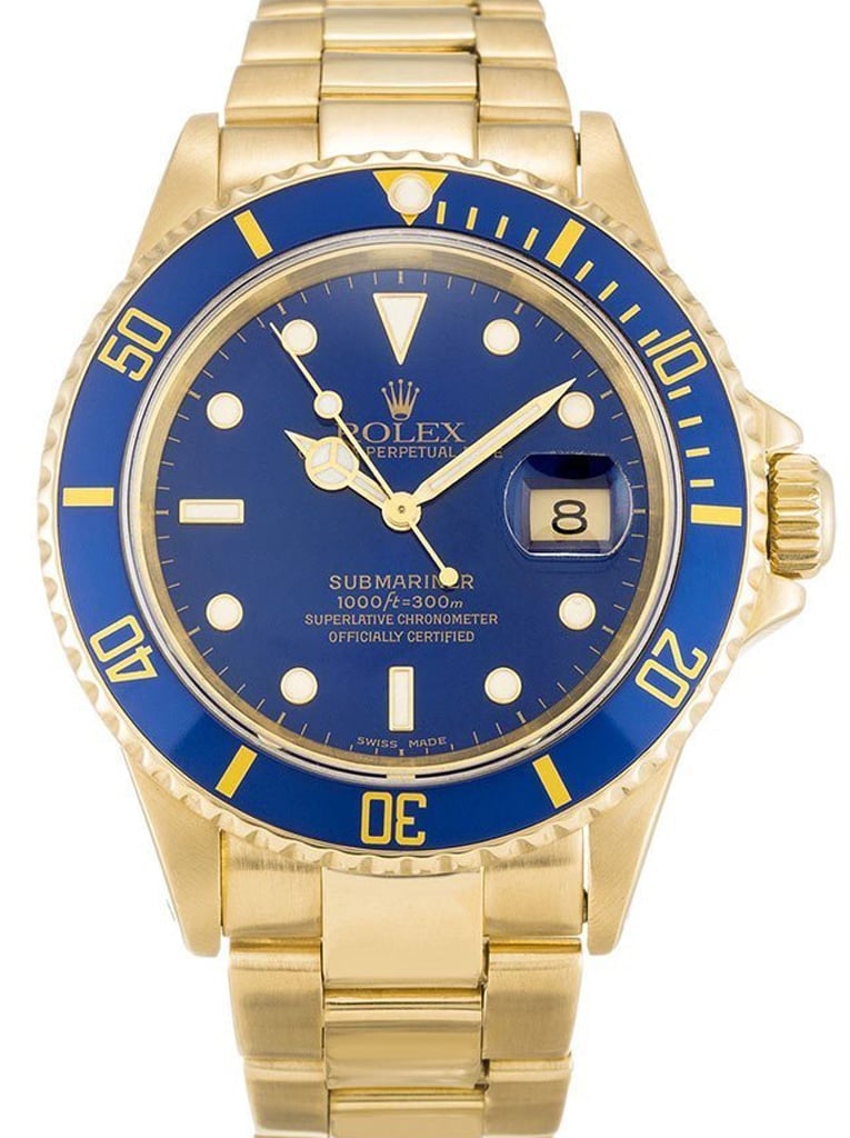 Rolex Submariner 40mm Blue Dial 16618 view 2