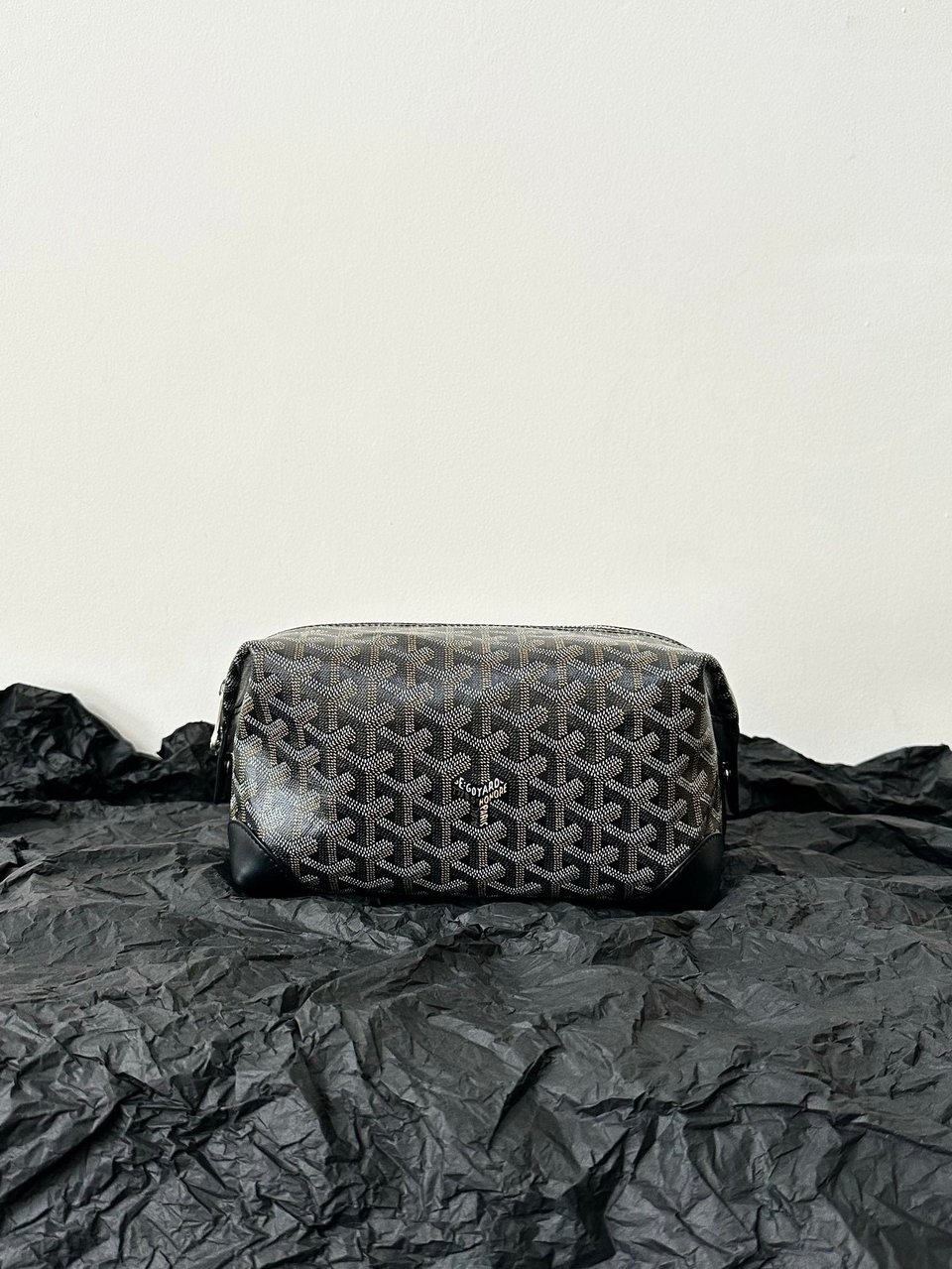 Goyard Goya Cosmetic Bag 24Cm Black Canvas view 3