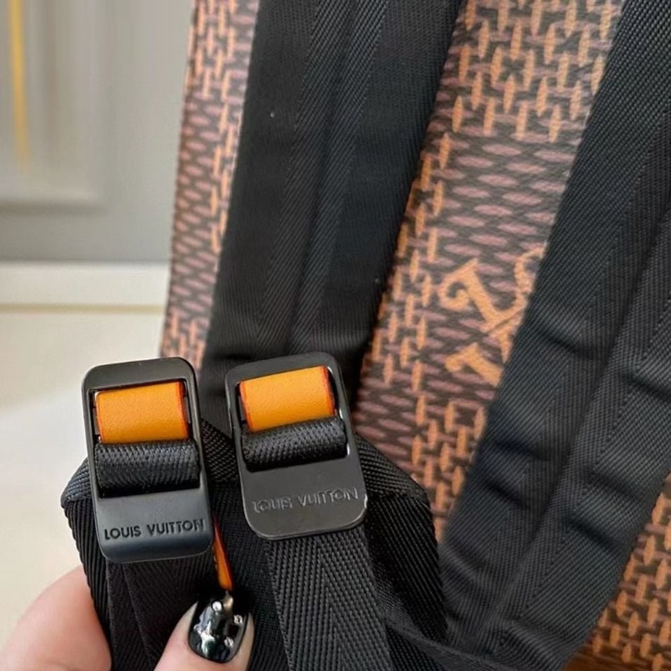 Louis Vuitton Nigo Monogram Reverse Canvas Backpack Brown 29Cm view 7