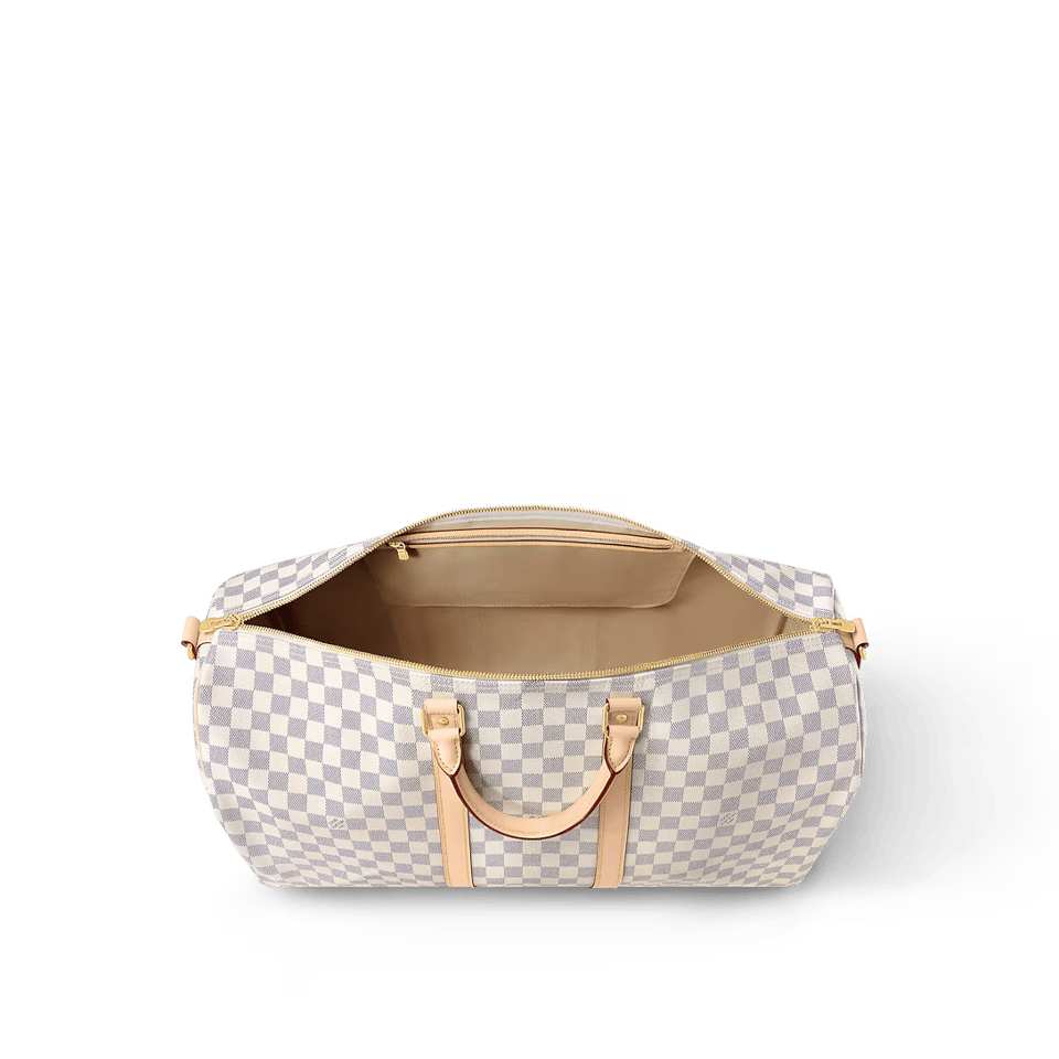 Louis Vuitton Keepall Bandouliere 55 Damier Azur Canvas 55cm N41429 view 4