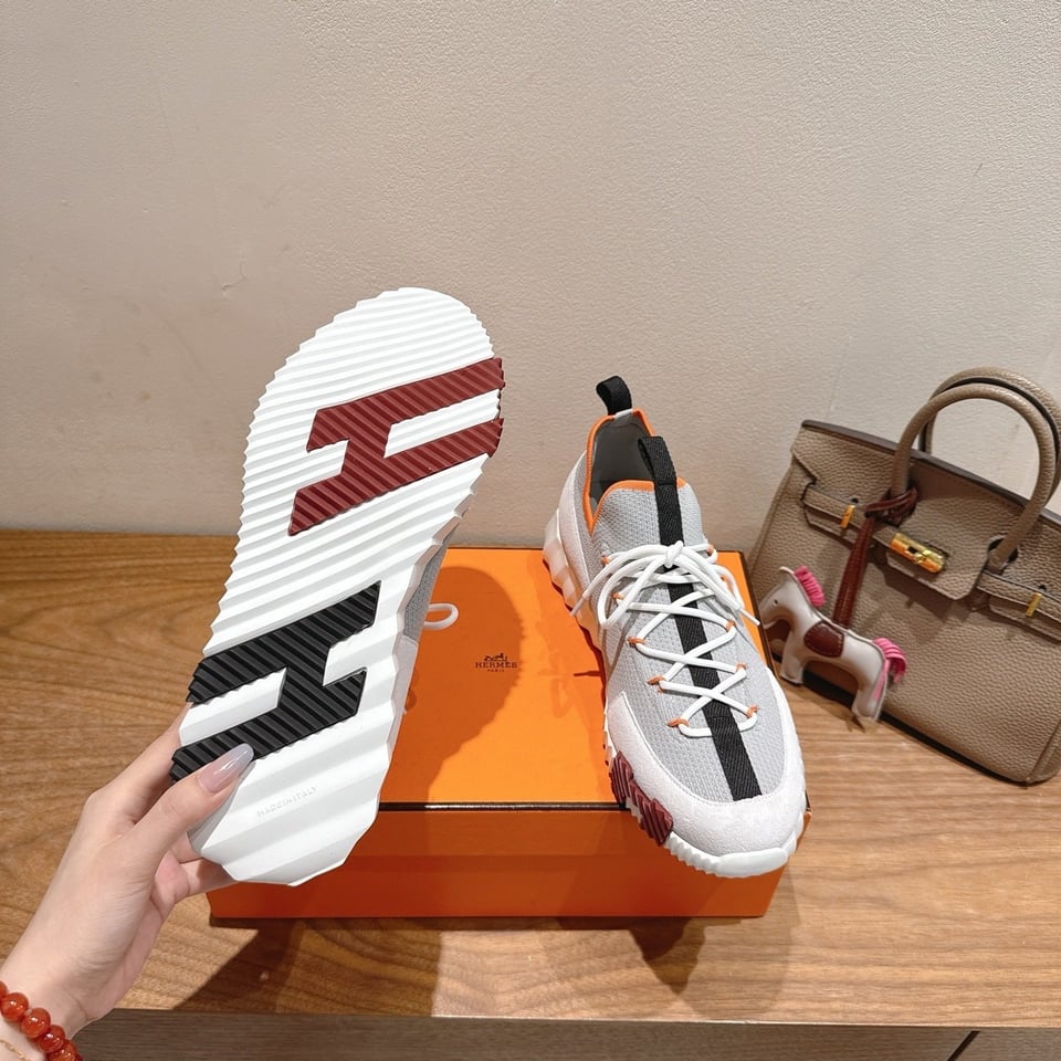 Hermès Day Sneaker Grey- Shoes for Men view 10