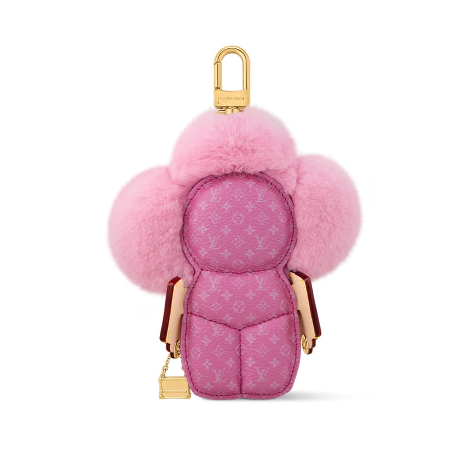 Louis Vuitton Vivienne Fashionista Bag Charm M01737 Pink Calfskin 18cm/7.1in view 2
