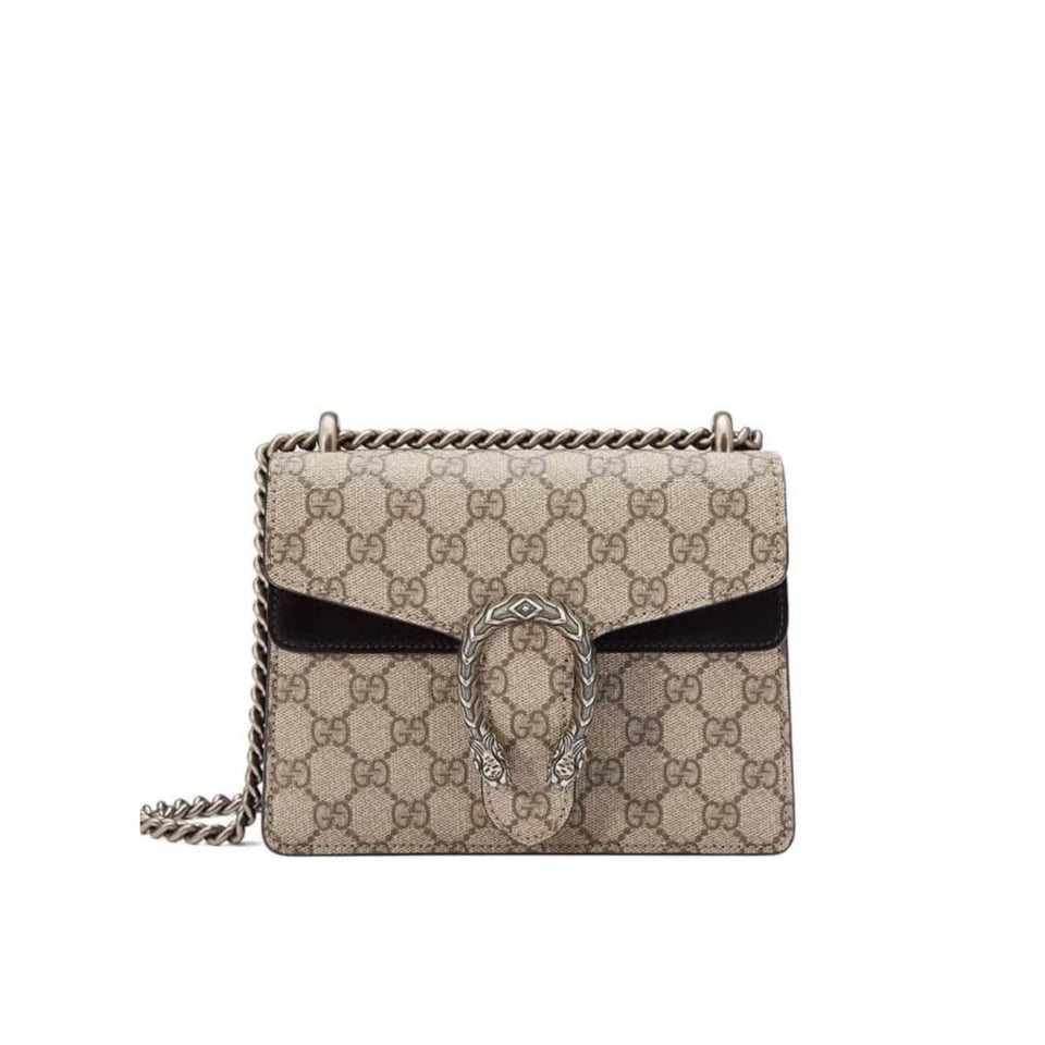 Gucci Dionysus GG Supreme Mini Bag Black 20cm view 2