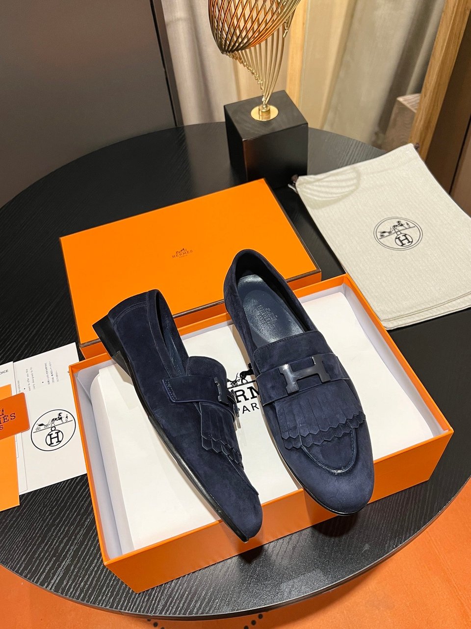 Hermes Royal Loafer Blue view 6