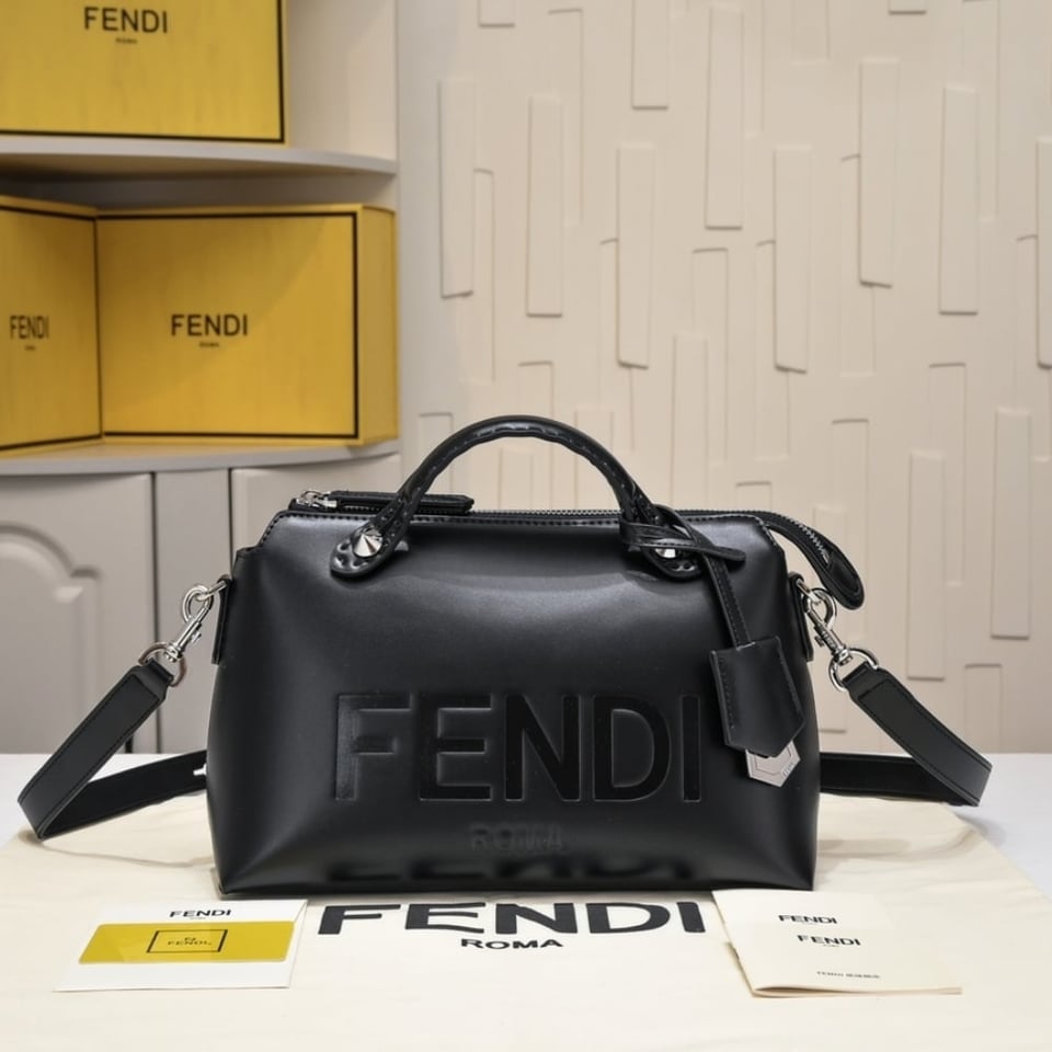 Fendi By The Way Medium Tote And Shoulder Bag Black 28Cm view 3