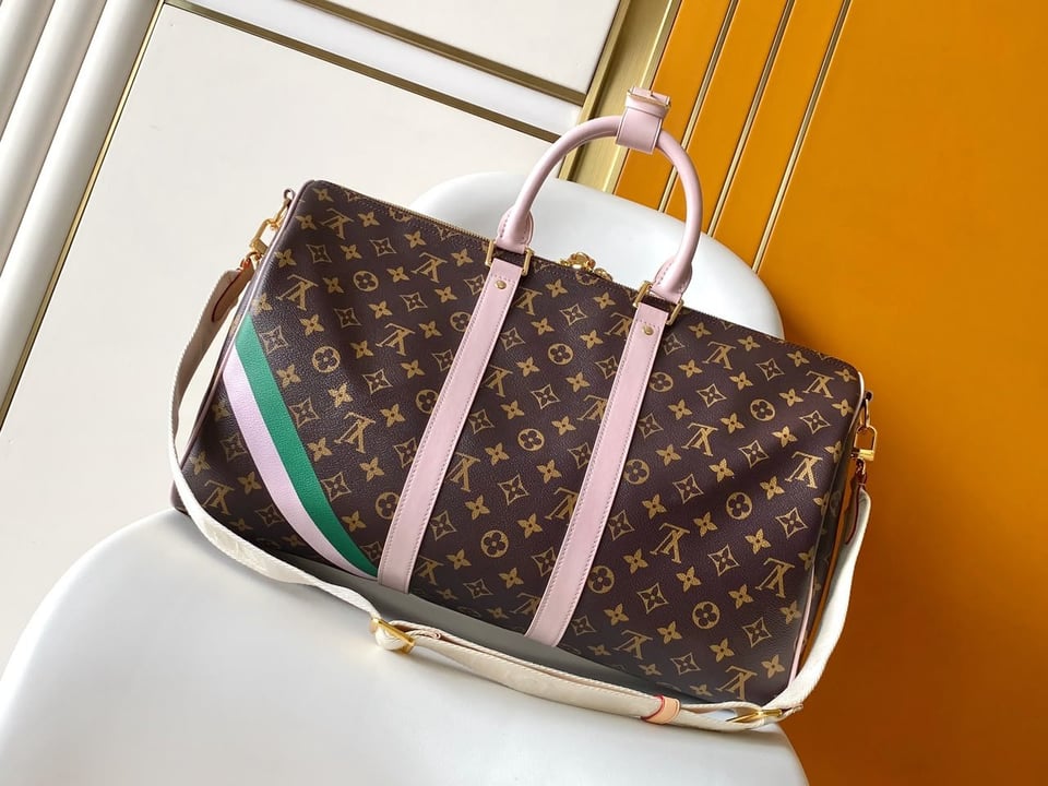 Louis Vuitton Keepall Bandoulière 45cm/17.7in Monogram Coated Canvas M25822 view 4