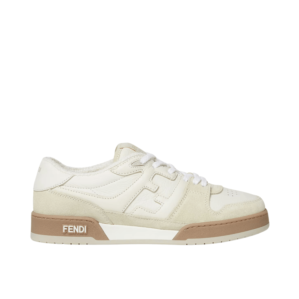 Fendi Match Suede Low Tops White 8E8252Ahh2F1Fhs view 2