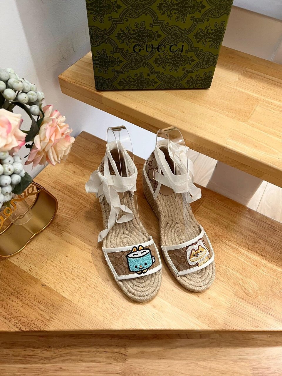 Gucci Women’S Gg Espadrille With Patch ?737511 Fabor 9741 view 9