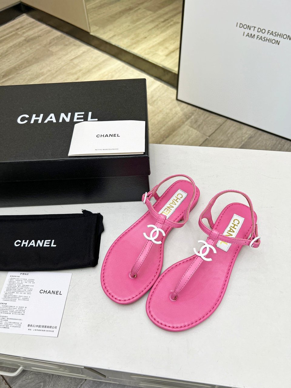 Chanel Sandals Ivory Pink G40018 X01000 0T247 view 4