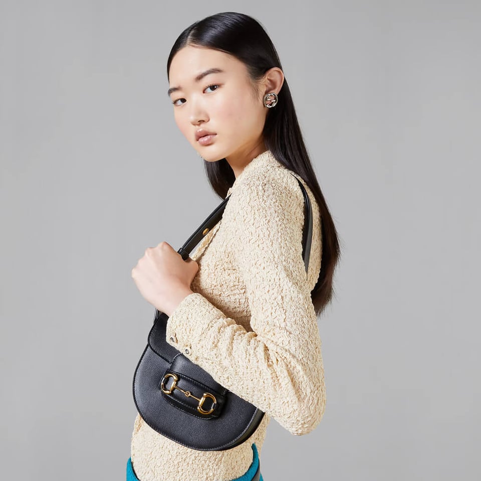 Gucci Leather Horsebit 1955 Mini Rounded Bag view 3