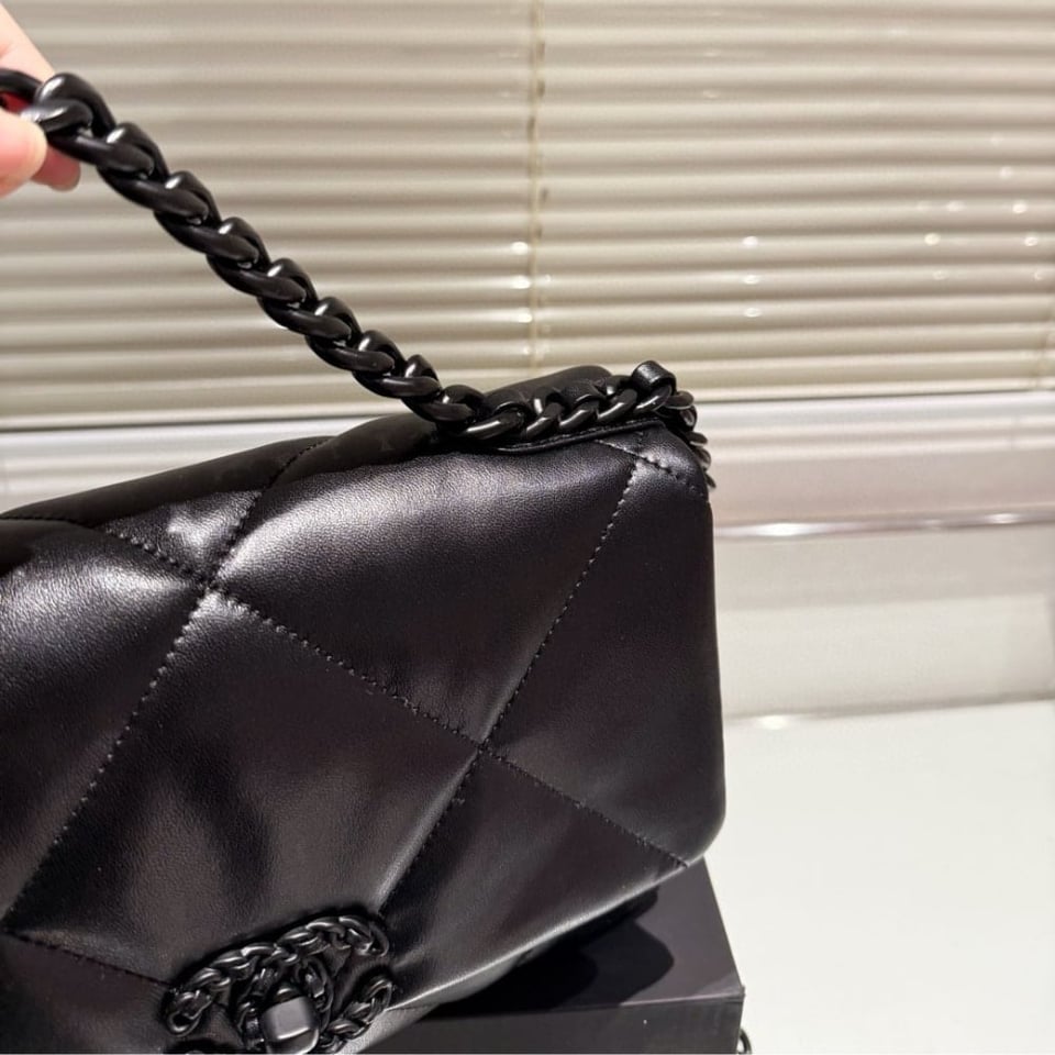 Chanel Cc Flap Bag In Black 26Cm/10.2in view 6