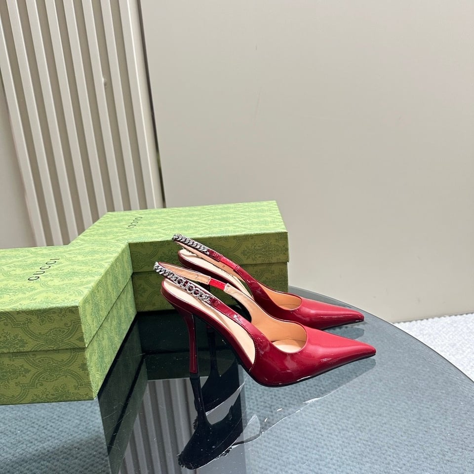 Gucci Signoria Slingback Pump Red 783821 Bnc80 6207 view 10
