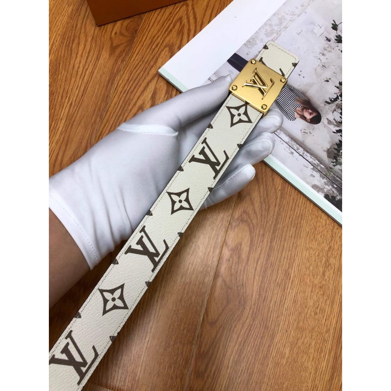Louis Vuitton Iconic 30mm Reversible Belt M0149 White/Green view 9