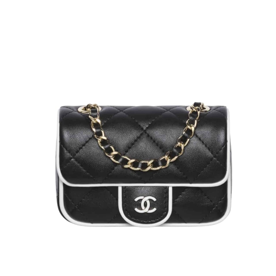 Chanel Clutch With Chain Black And White 18Cm/7.1in Ap4512 B19460 Nafjo view 2