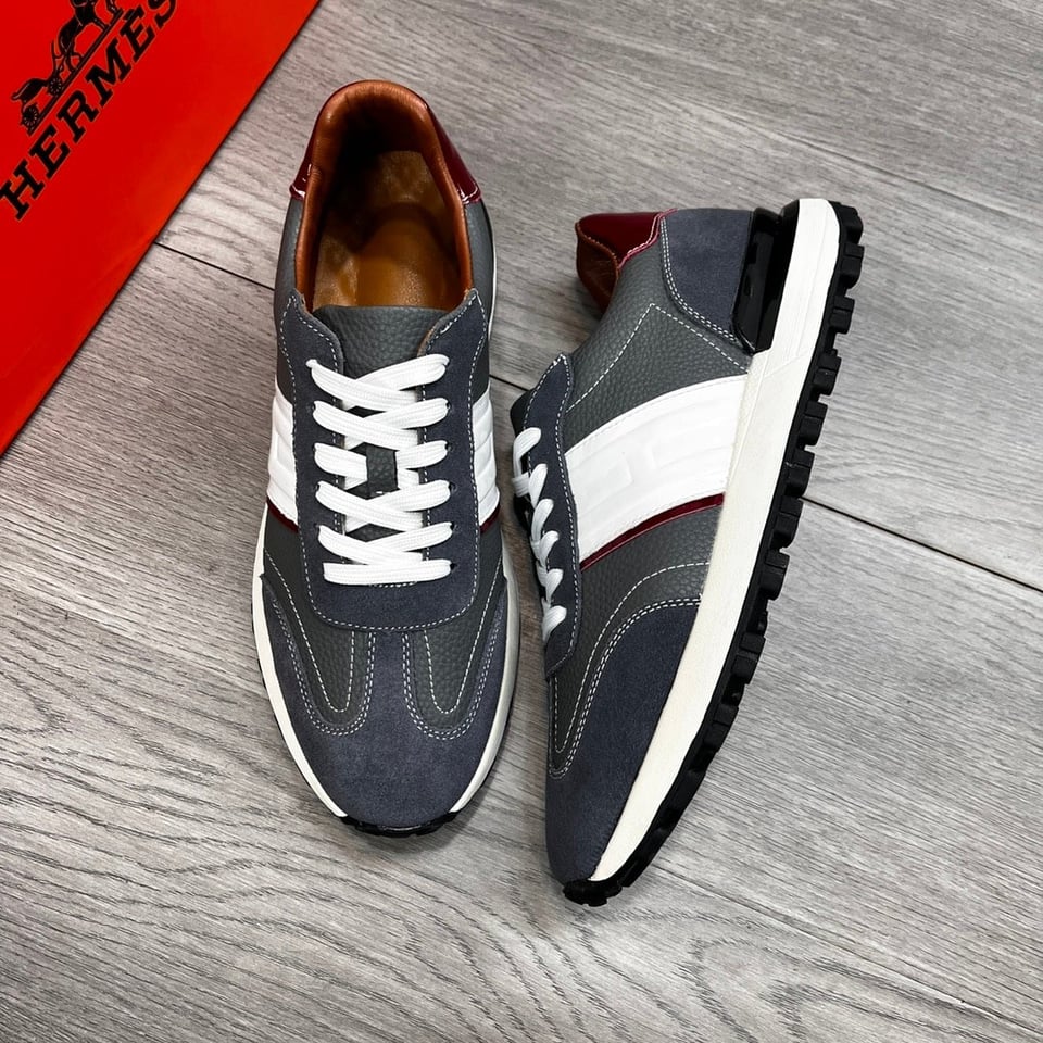Hermes Trail Sneaker Grey view 3