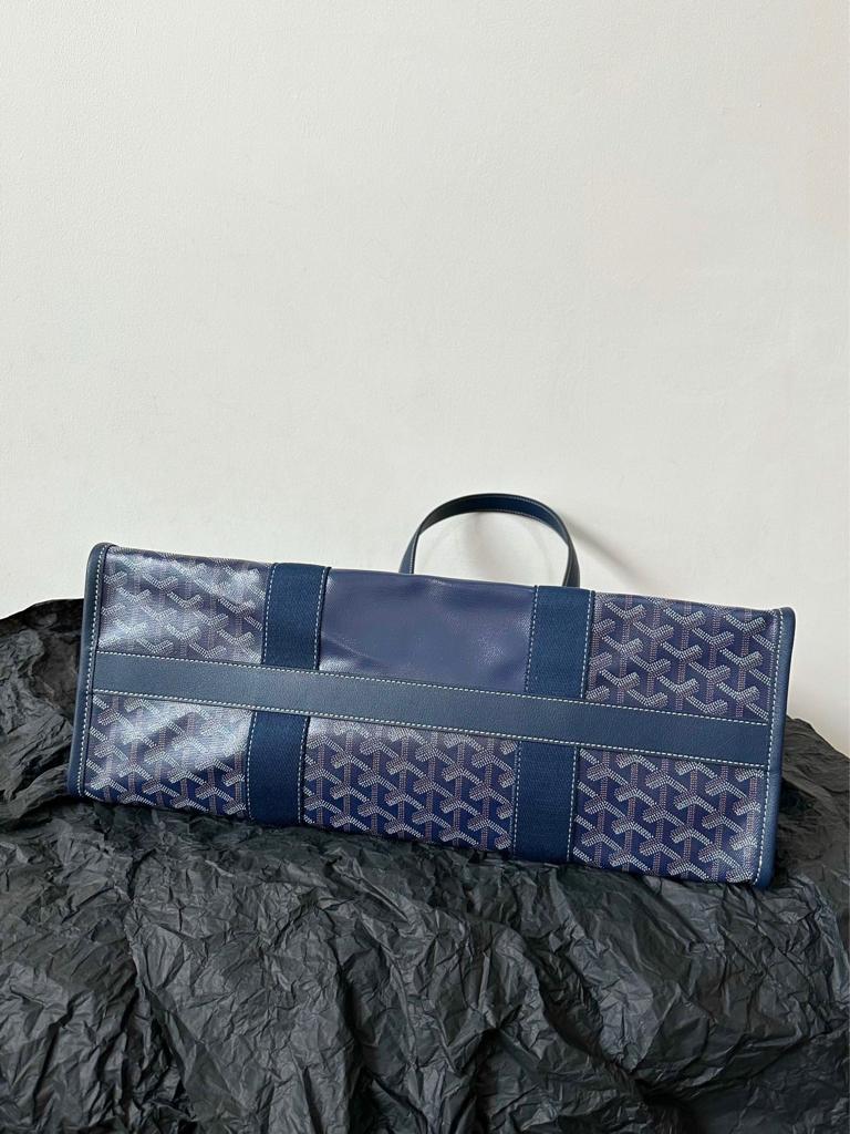 Goyard Goya Villette Tote 45Cm Navy Canvas view 7
