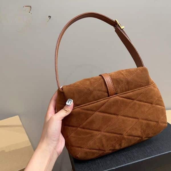 Saint Laurent Le 5 A 7 Hobo Bag Brown 27Cm view 5
