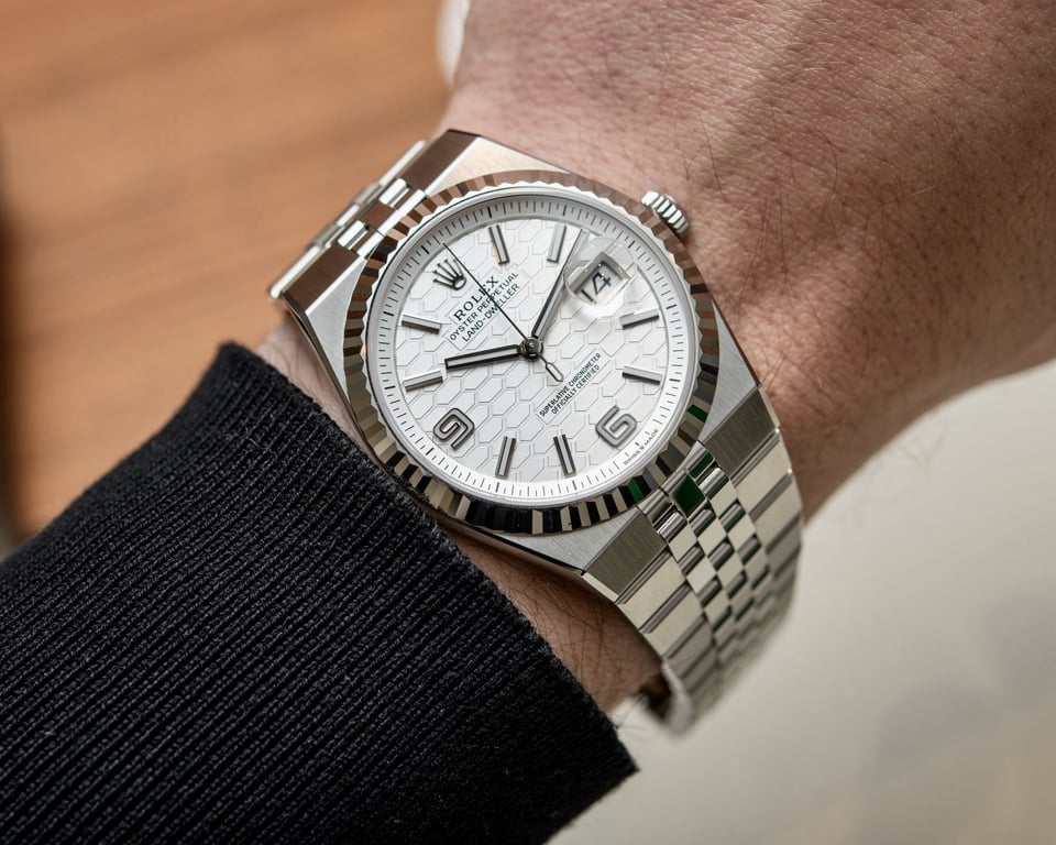 [Superclone] Rolex Land-Dweller 36mm Intense White Rolesor Dial Flat Jubilee 127234 view 5