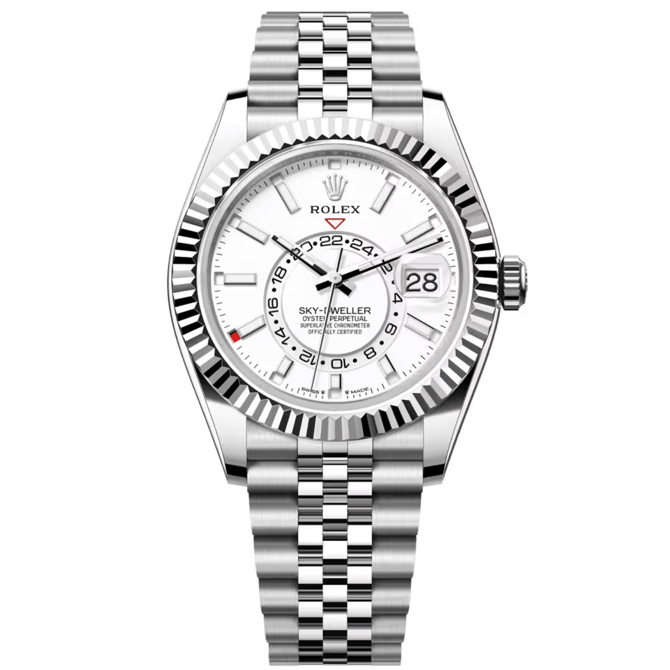 [SUPER CLONE] Rolex Sky-Dweller 42mm Steel White Dial Jubilee 336934-0004 view 2