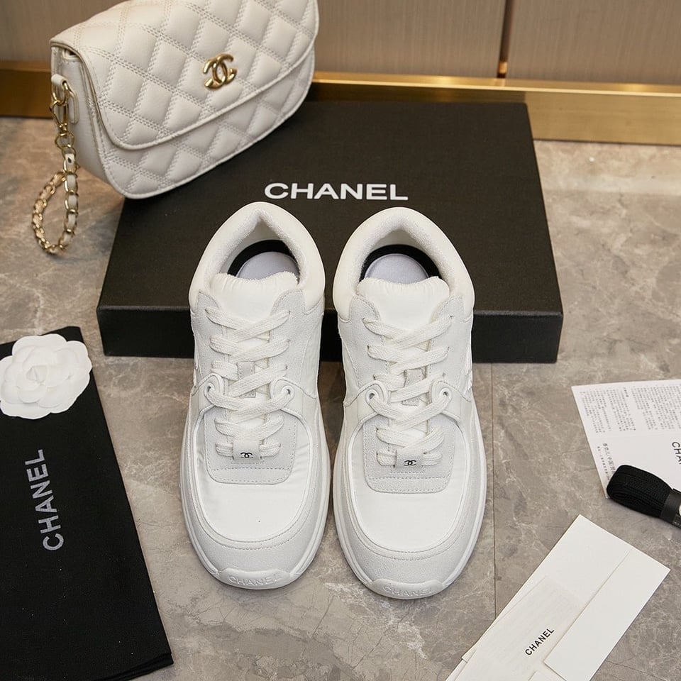 Chanel Cc Suede White G33745 Y52846 0G975 view 8