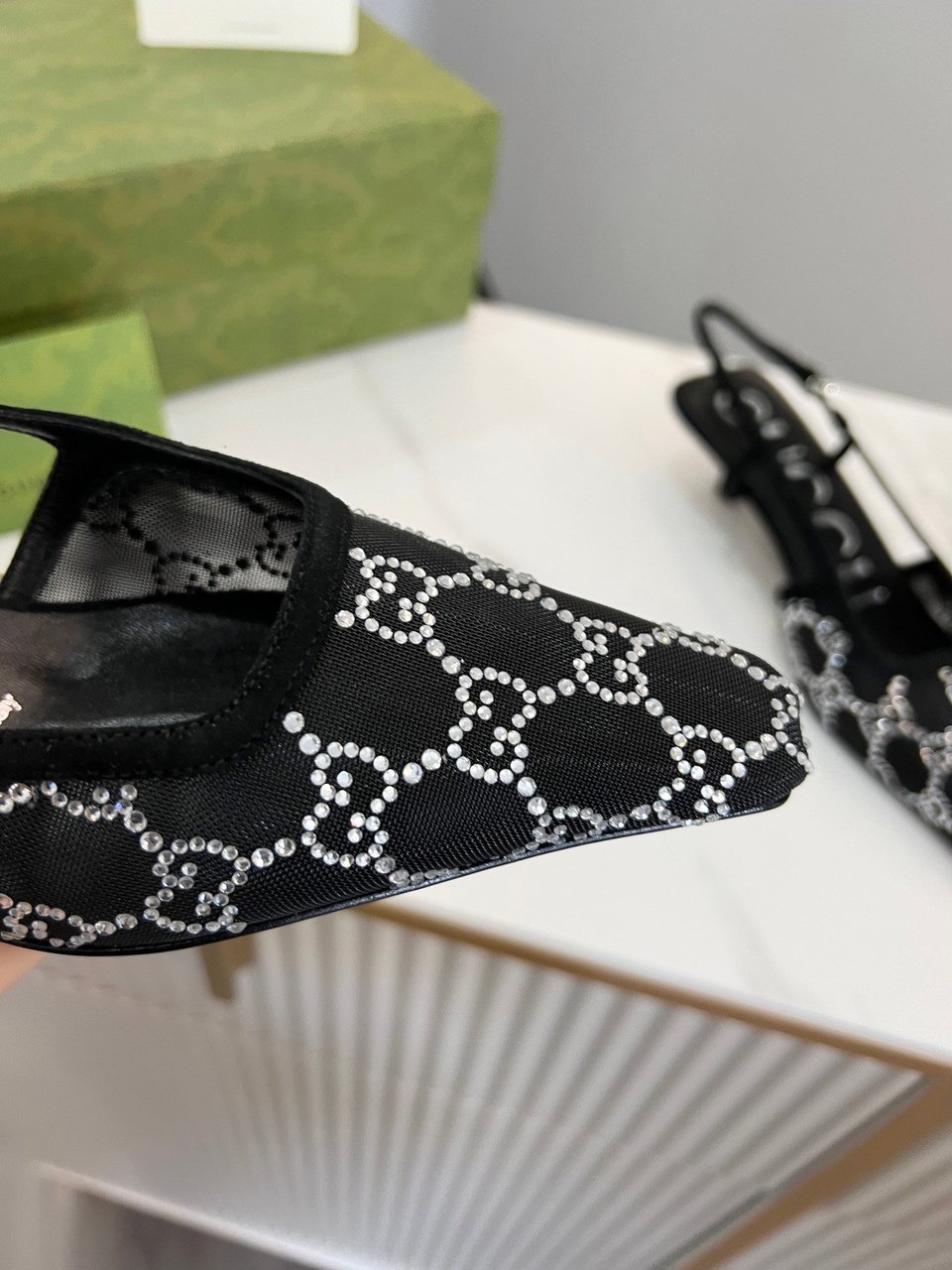Gucci Women?S Slingback Pump Black ?675829 F13A0 1000 view 5