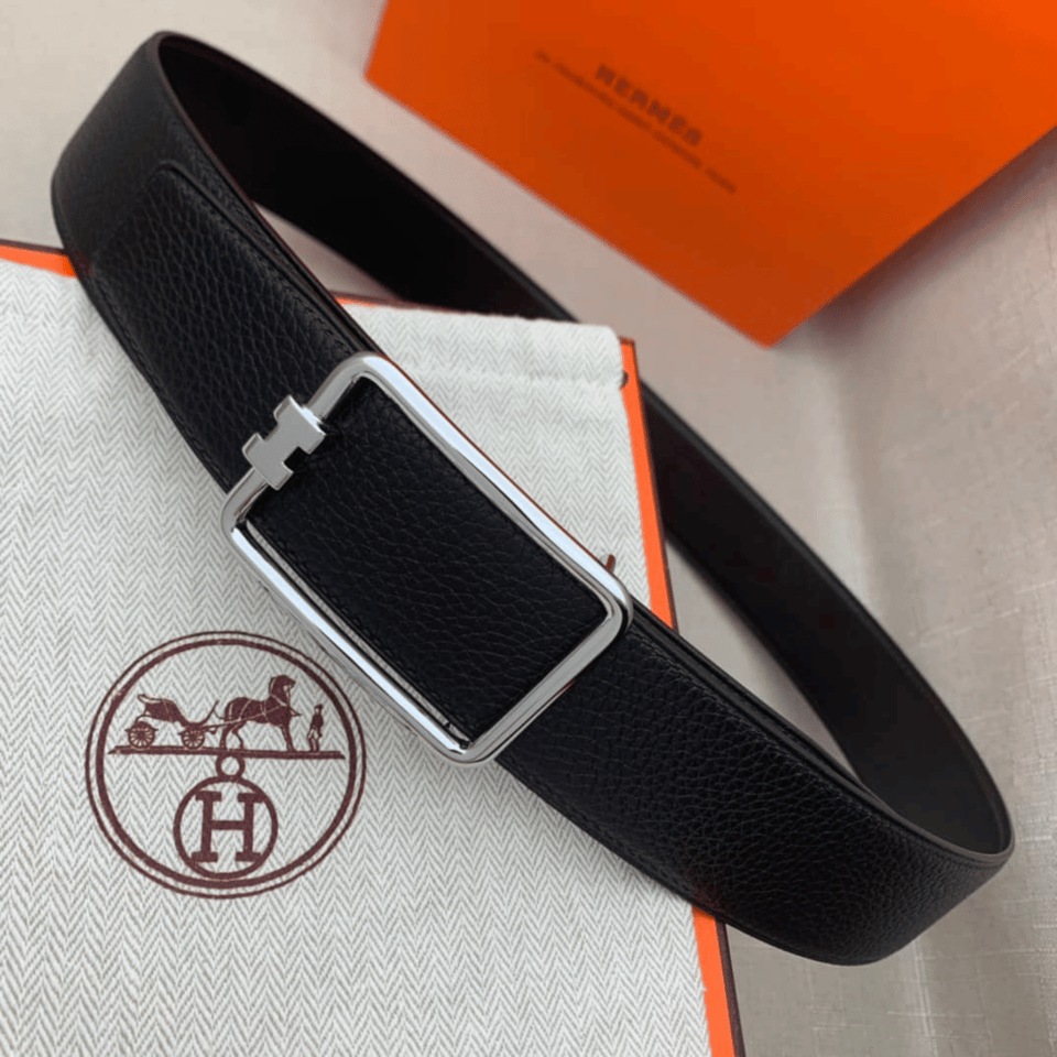 Hermes Silver Buckle 38mm Belt For Men view 3
