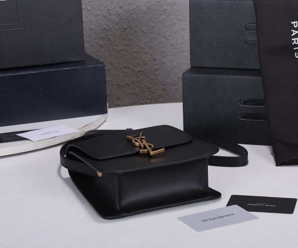 Saint Laurent Kaia North/South Satchel In Leather Black view 4