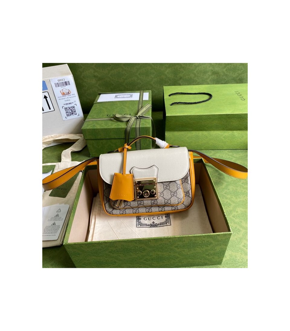 Gucci Padlock Mini Bag White view 7