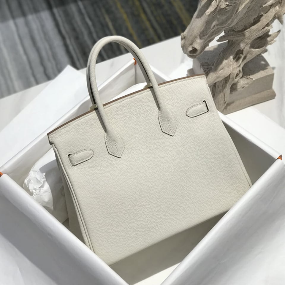 Hermès Birkin 30 White Togo Leather with Gold Hardware 30cm view 4