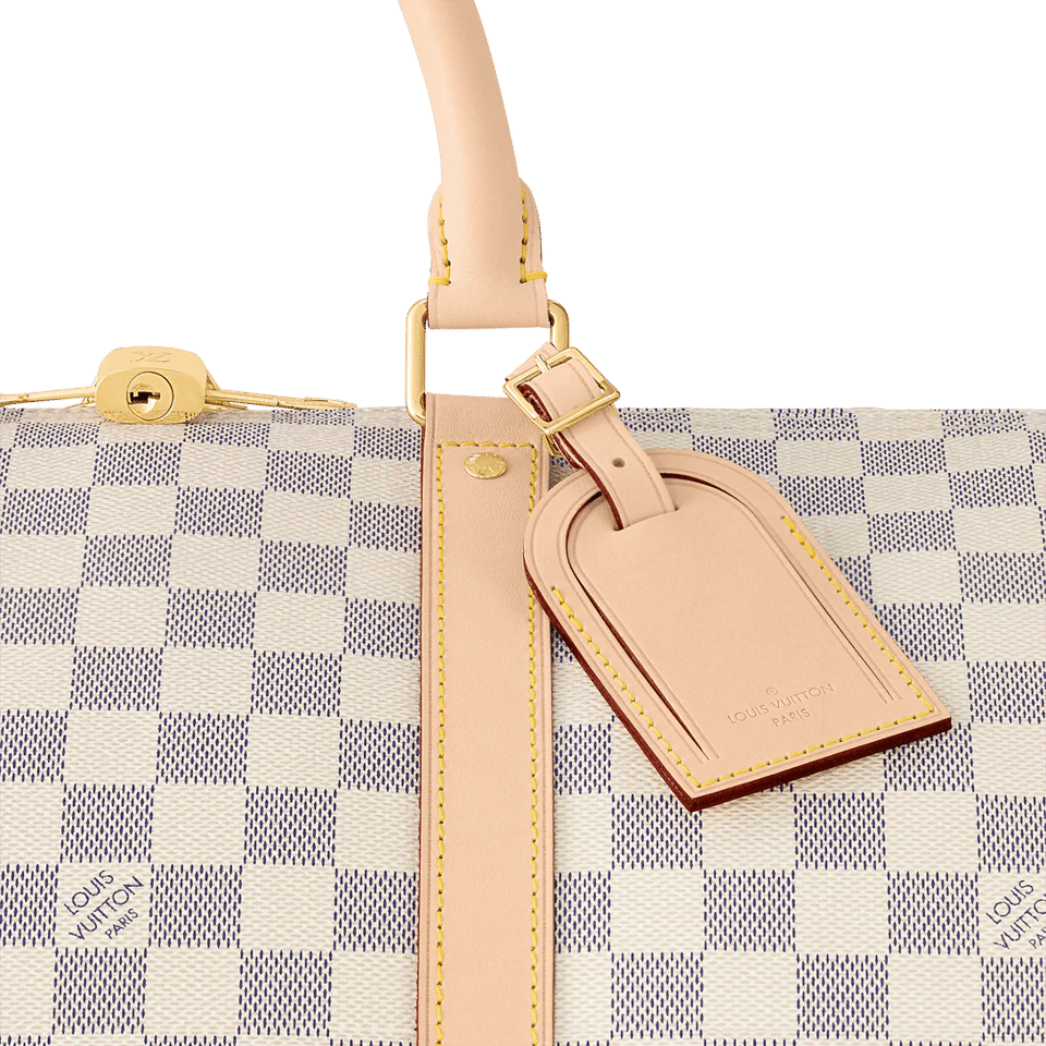 Louis Vuitton Keepall Bandouliere 55 Damier Azur Canvas 55cm N41429 view 6