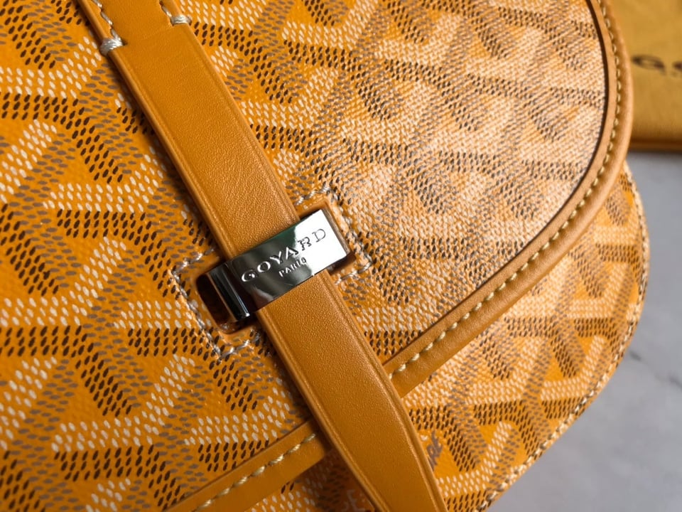 Goyard Belvedere Pm Bag 21Cm Yellow Canvas view 7