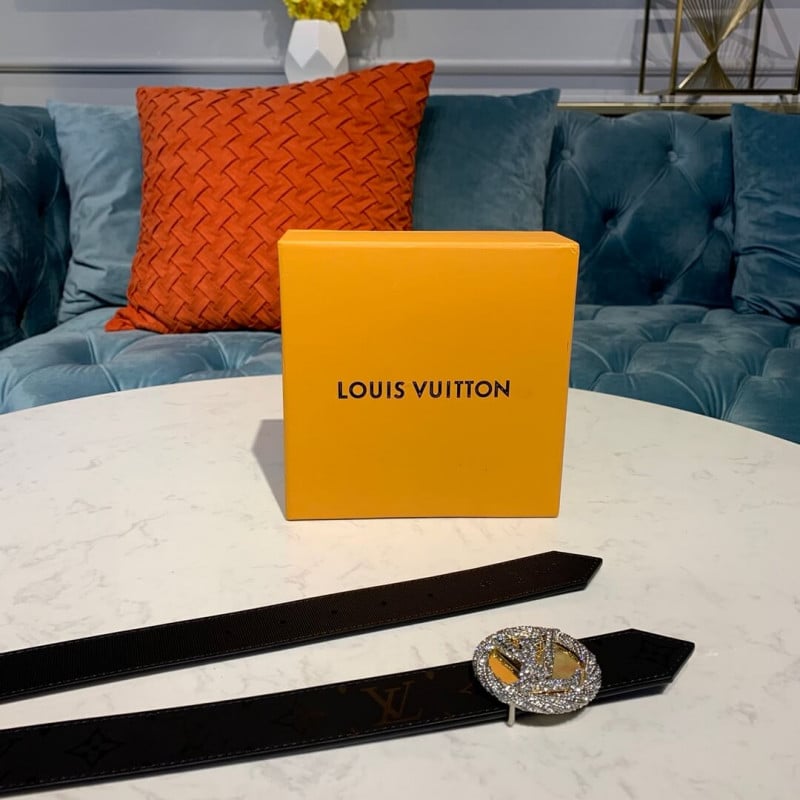 Louis Vuitton LV Circle 30mm Reversible Belt M0139W Silver view 10