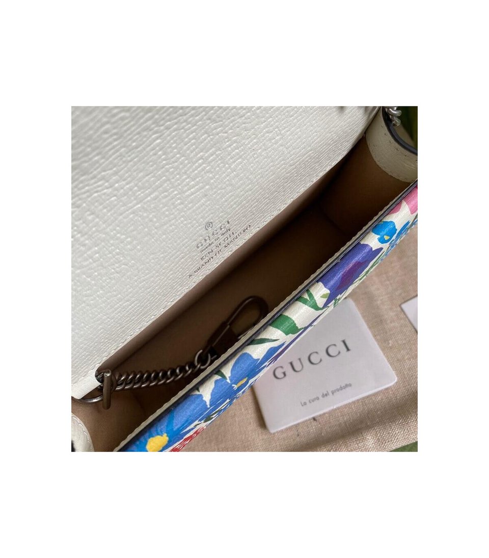 Gucci Dionysus Ken Scott Print Super Mini Bag Ivory view 8